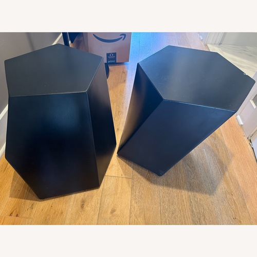 Used West Elm Black Concrete Coffee Table for sale on AptDeco