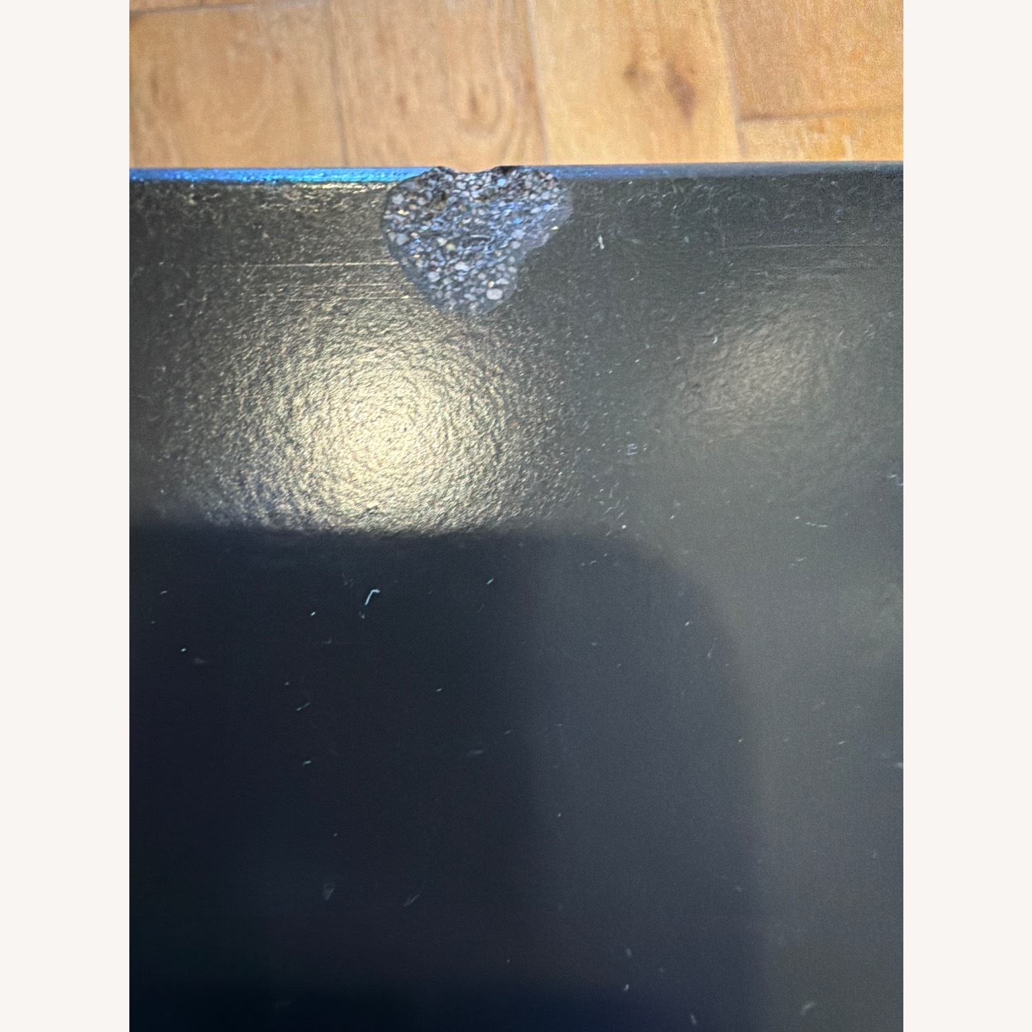 West Elm Black Concrete Coffee Table - image-4