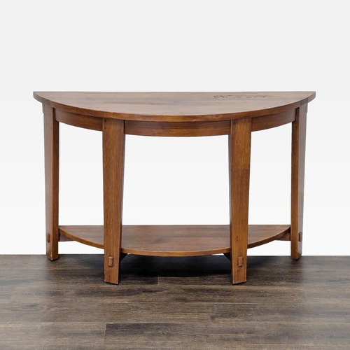 Used Pottery Barn Henry Demilune Console Table for sale on AptDeco