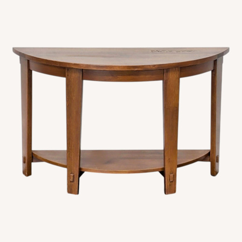 Used Pottery Barn Henry Demilune Console Table for sale on AptDeco
