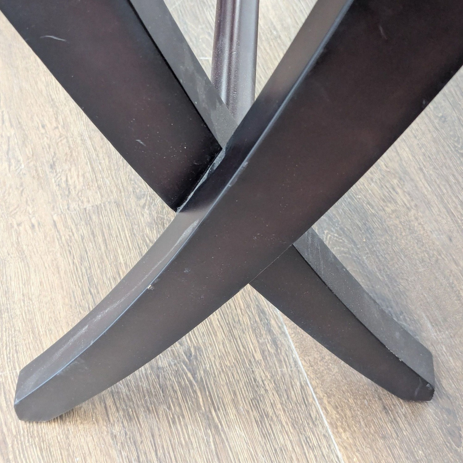 Wooden End Table with Curved Legs	 - image-7