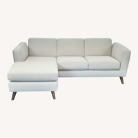 Moe's Home Collection Modern Beige Sectional Sofa