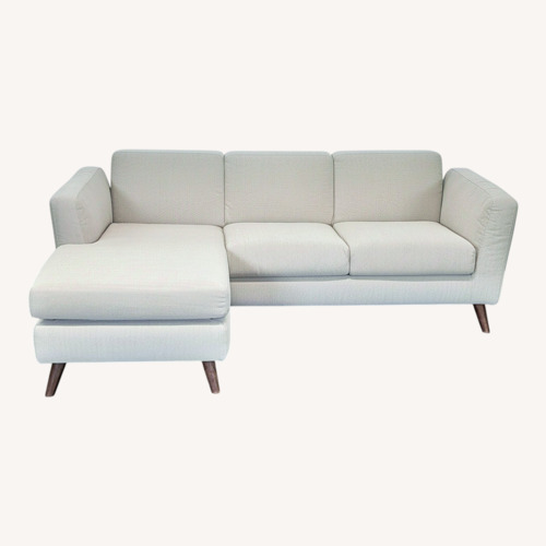 Used Moe's Home Collection Modern Beige Sectional Sofa for sale on AptDeco