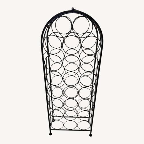 Used Metal Wine Rack with Handle for sale on AptDeco