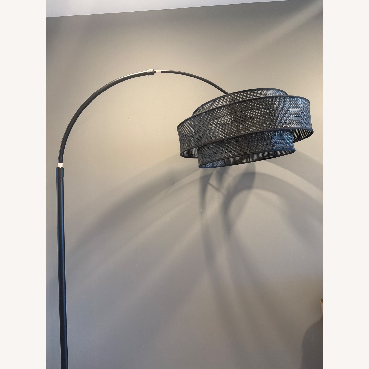 Wayfair Black Rattan Floor Lamp - image-2