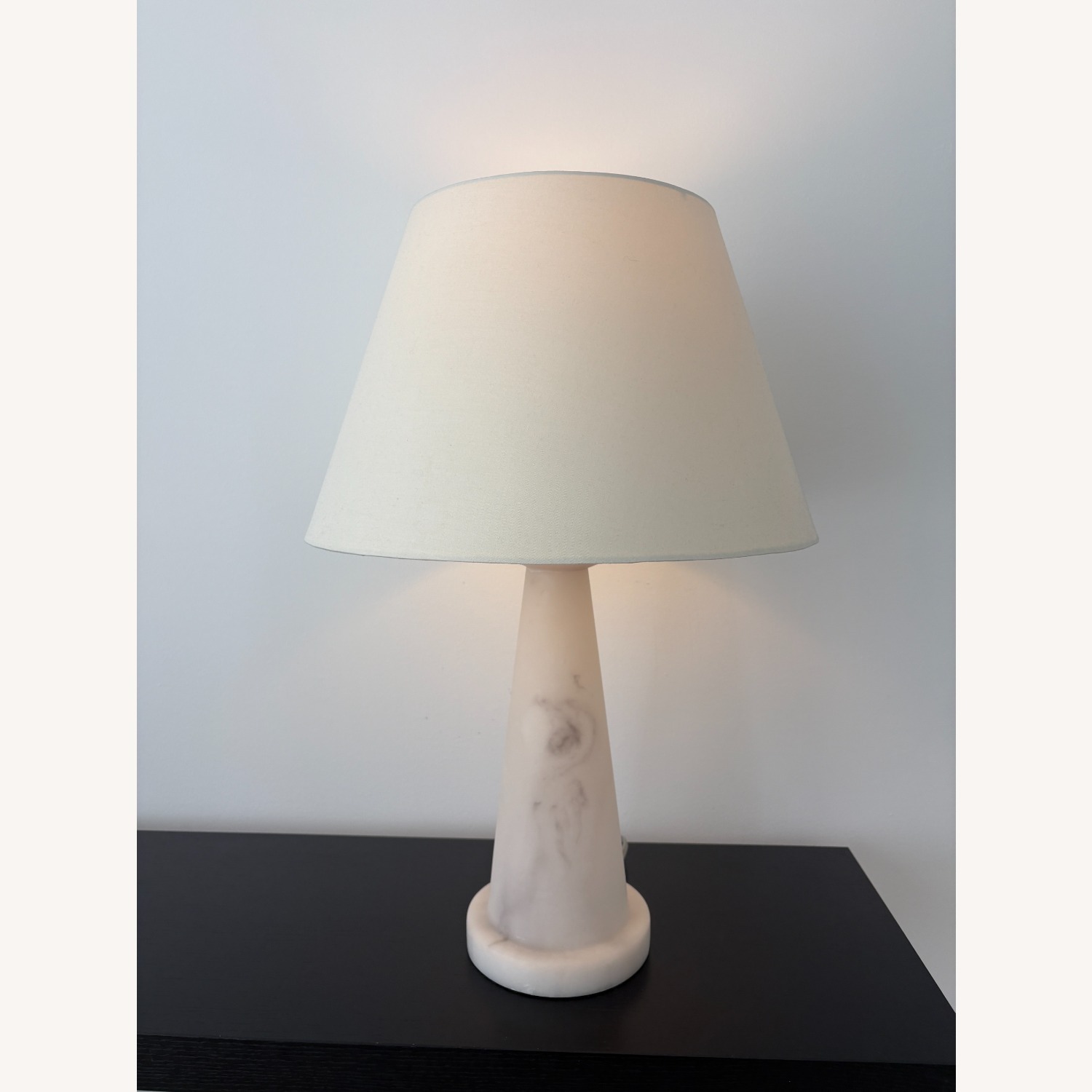 Crate & Barrel Marble-Like Lamps - image-3