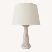 Crate & Barrel Marble-Like Lamps