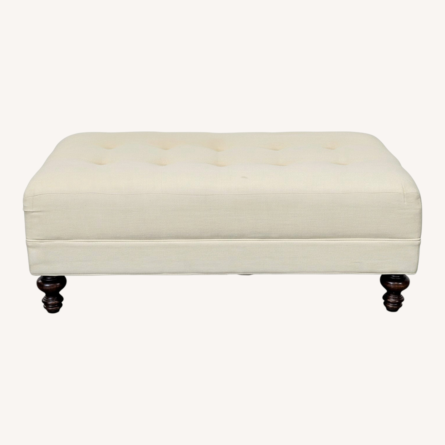 Pottery Barn Tufted Ottoman/Coffee Table - image-0