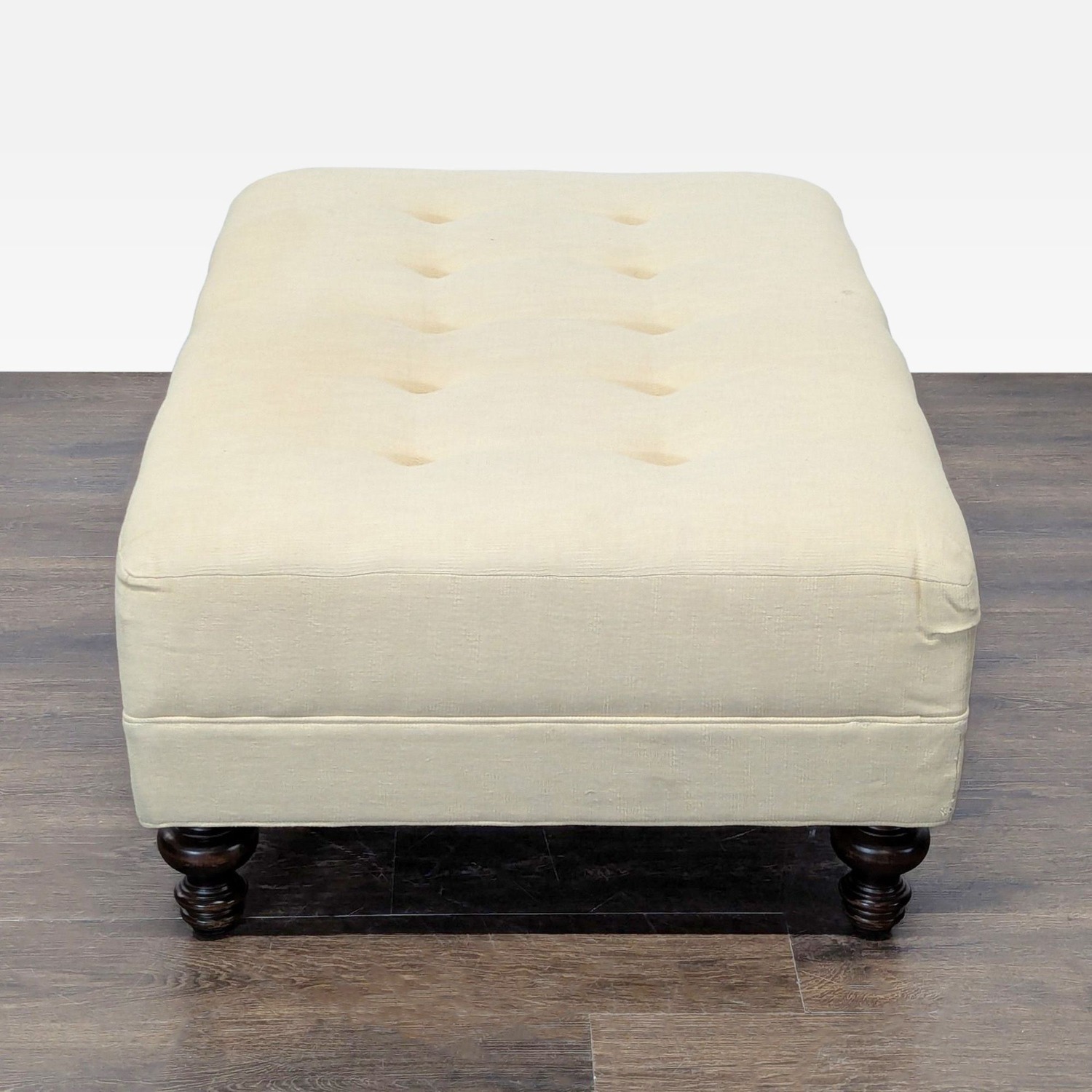 Pottery Barn Tufted Ottoman/Coffee Table - image-3