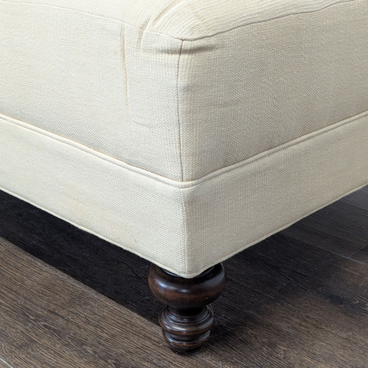 Pottery Barn Tufted Ottoman/Coffee Table - image-5