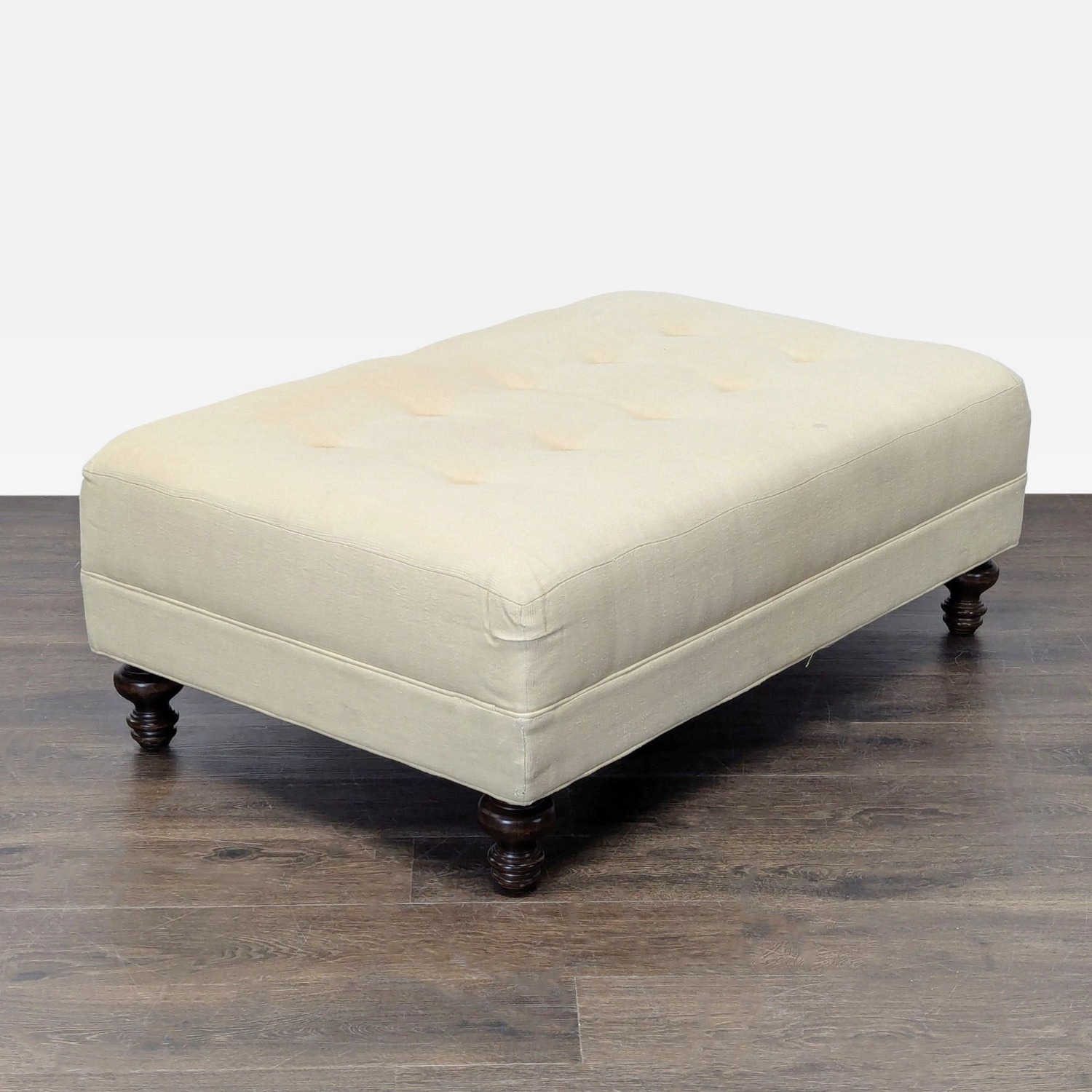 Pottery Barn Tufted Ottoman/Coffee Table - image-2