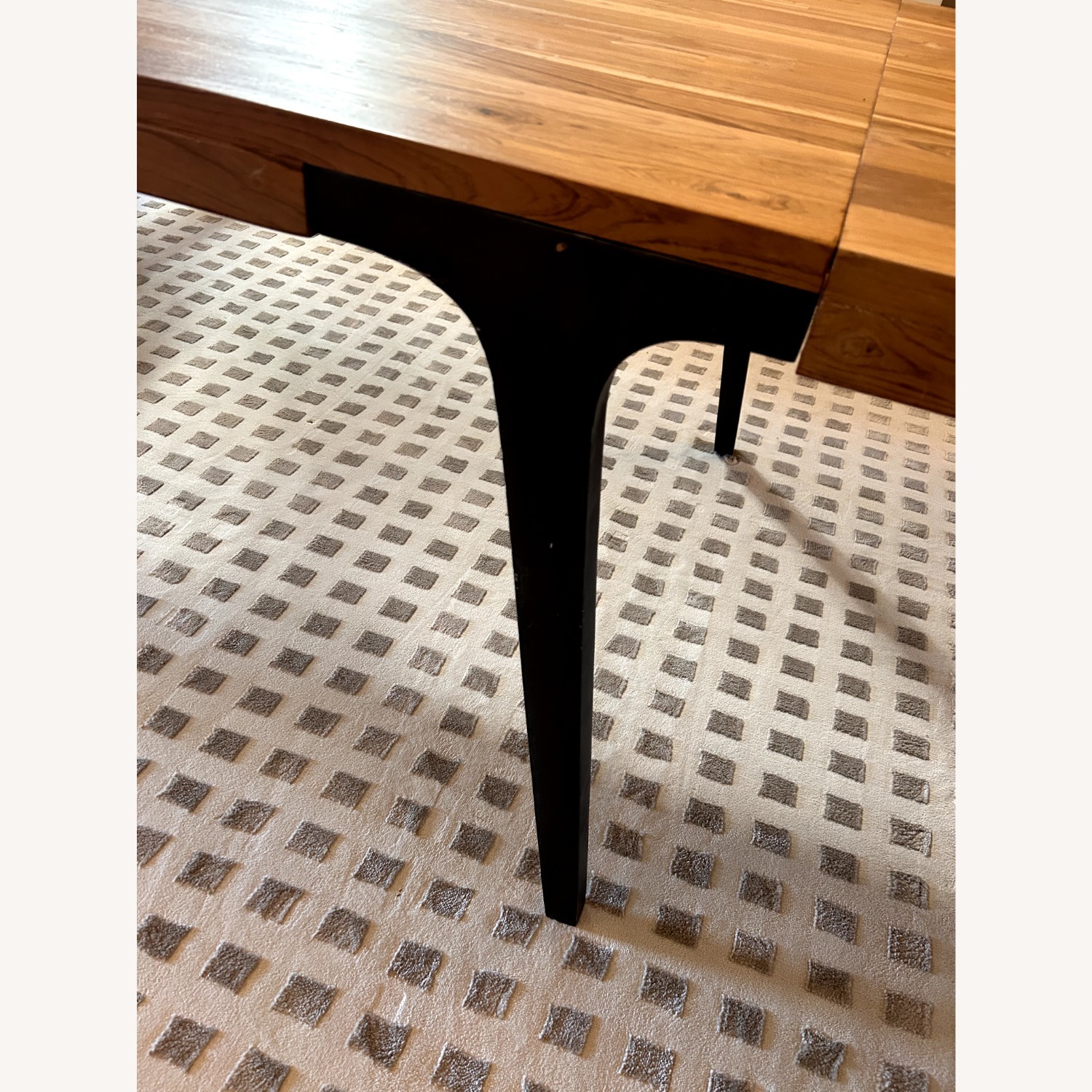 Crate & Barrel Lakin Dark Brown Wood Dining Table - image-3
