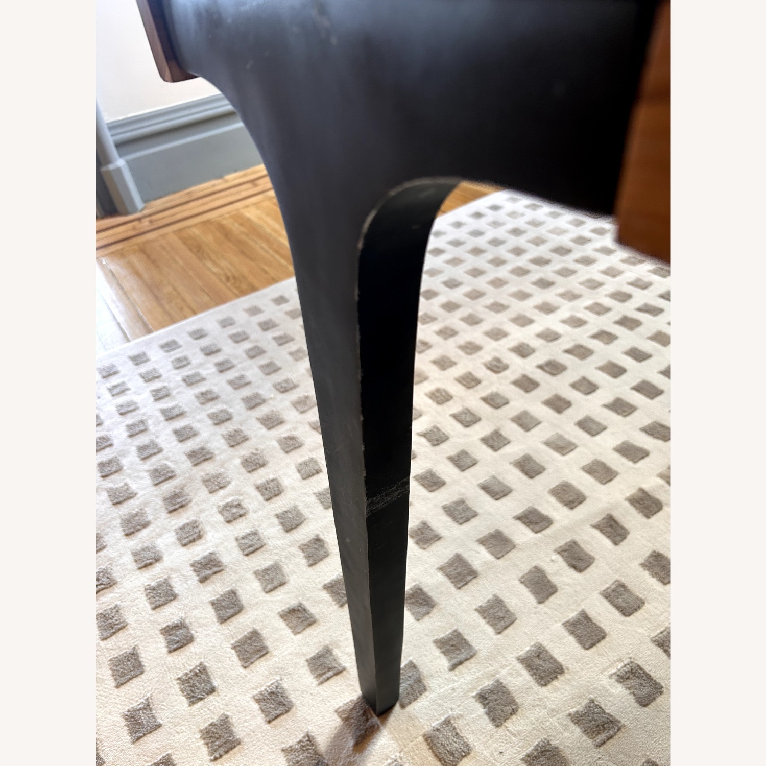 Crate & Barrel Lakin Dark Brown Wood Dining Table - image-7