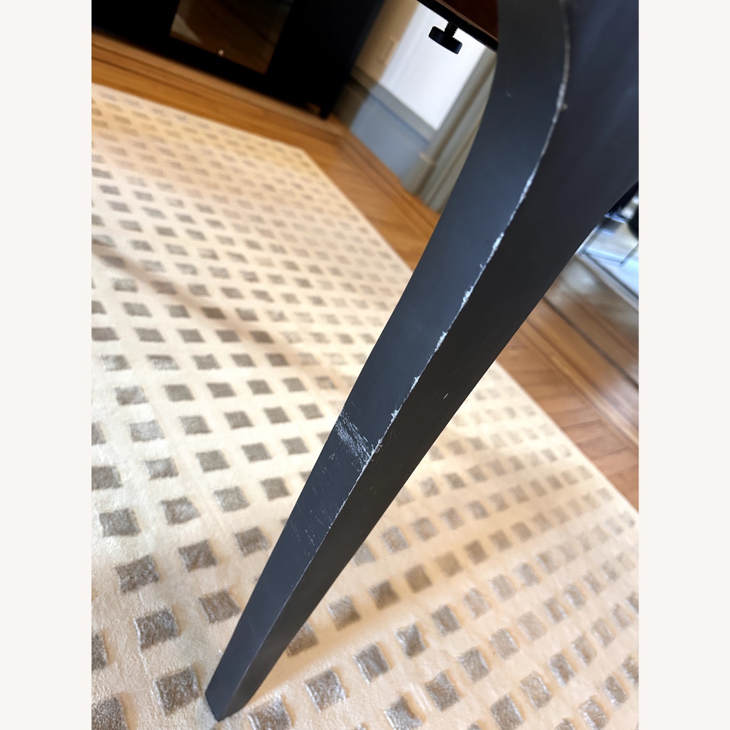 Crate & Barrel Lakin Dark Brown Wood Dining Table - image-6