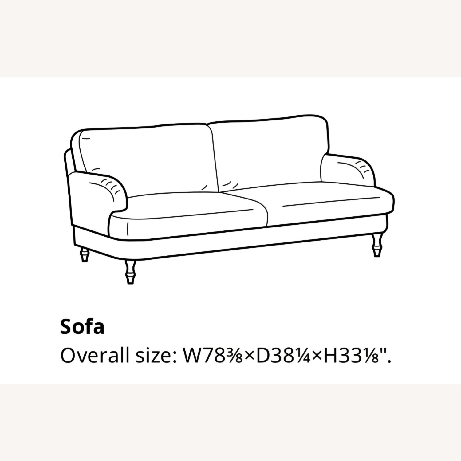 IKEA STOCKSUND 3-Seat Sofa - image-3