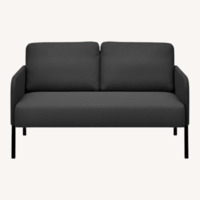 IKEA GLOSTAD Dark Gray Fabric 2 Seater Sofa