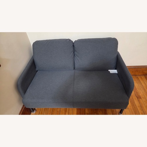 Used IKEA GLOSTAD Dark Gray Fabric 2 Seater Sofa for sale on AptDeco