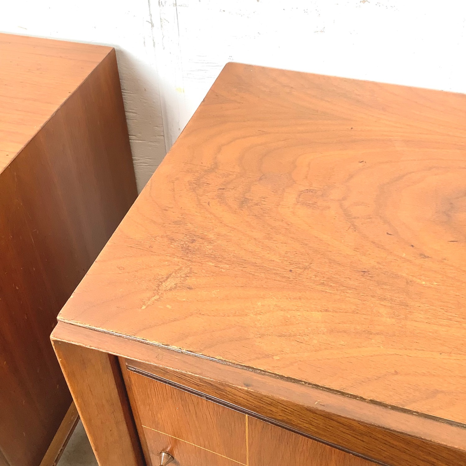 Pair of Vintage Walnut Nightstands | 1960s MCM - image-19