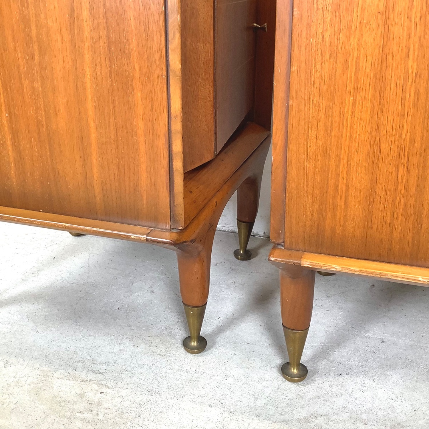 Pair of Vintage Walnut Nightstands | 1960s MCM - image-13