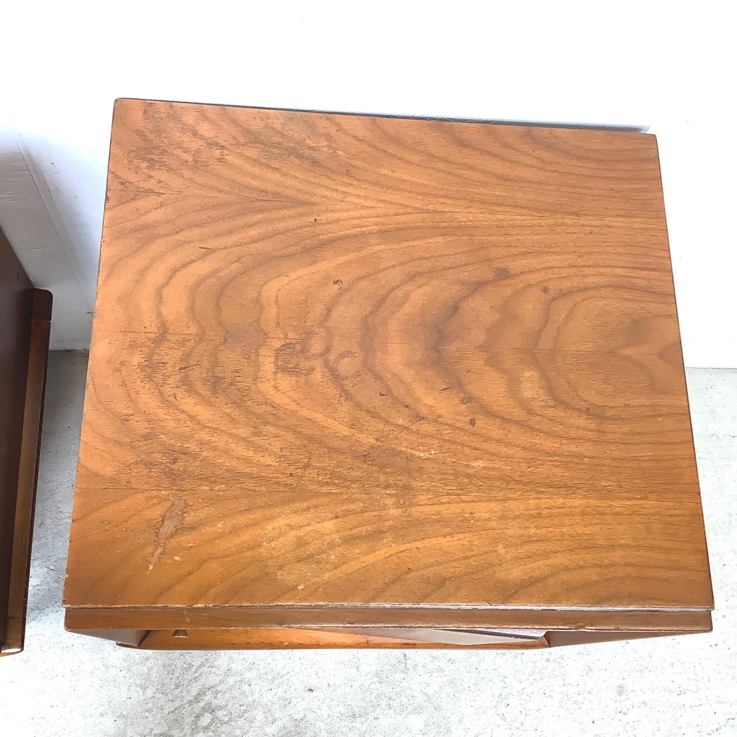 Pair of Vintage Walnut Nightstands | 1960s MCM - image-7