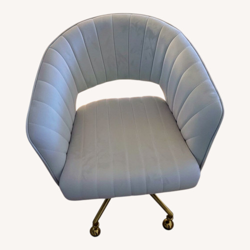 Used Cream Velvet Office Chair for sale on AptDeco