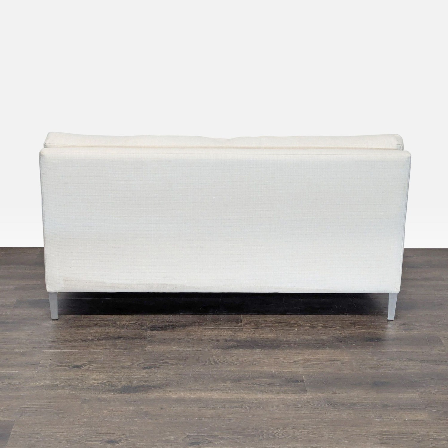 CB2 Cielo Modern White Upholstered Loveseat - image-4