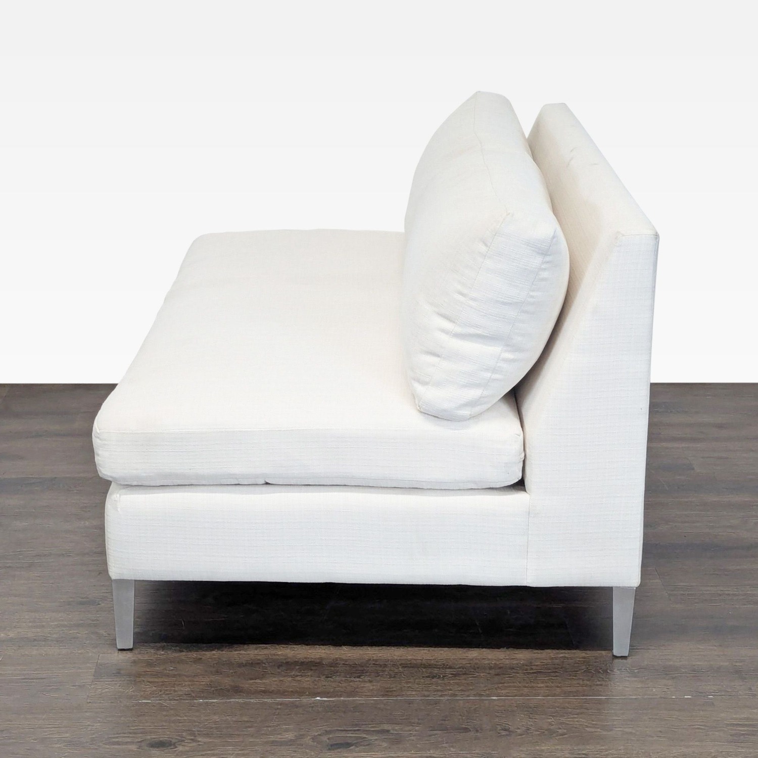 CB2 Cielo Modern White Upholstered Loveseat - image-5