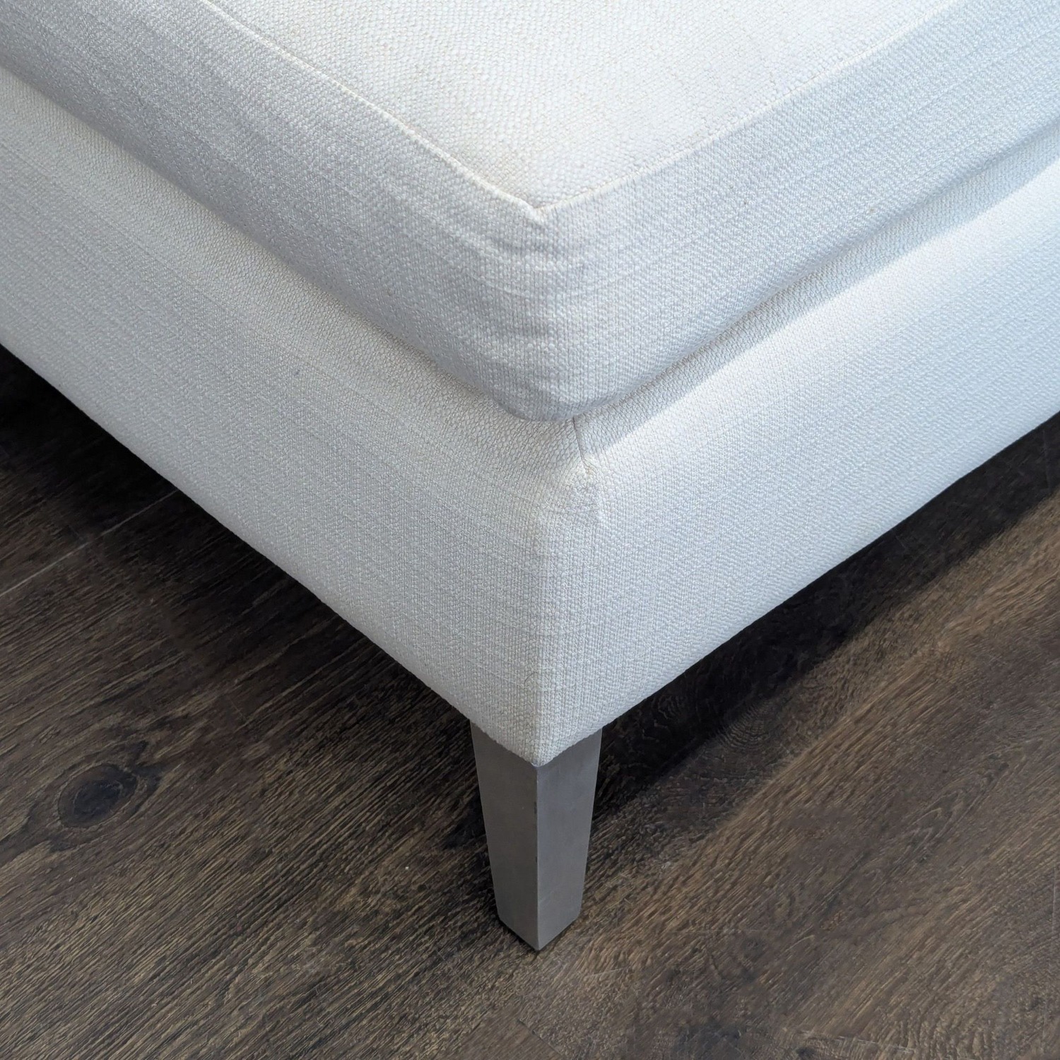 CB2 Cielo Modern White Upholstered Loveseat - image-6