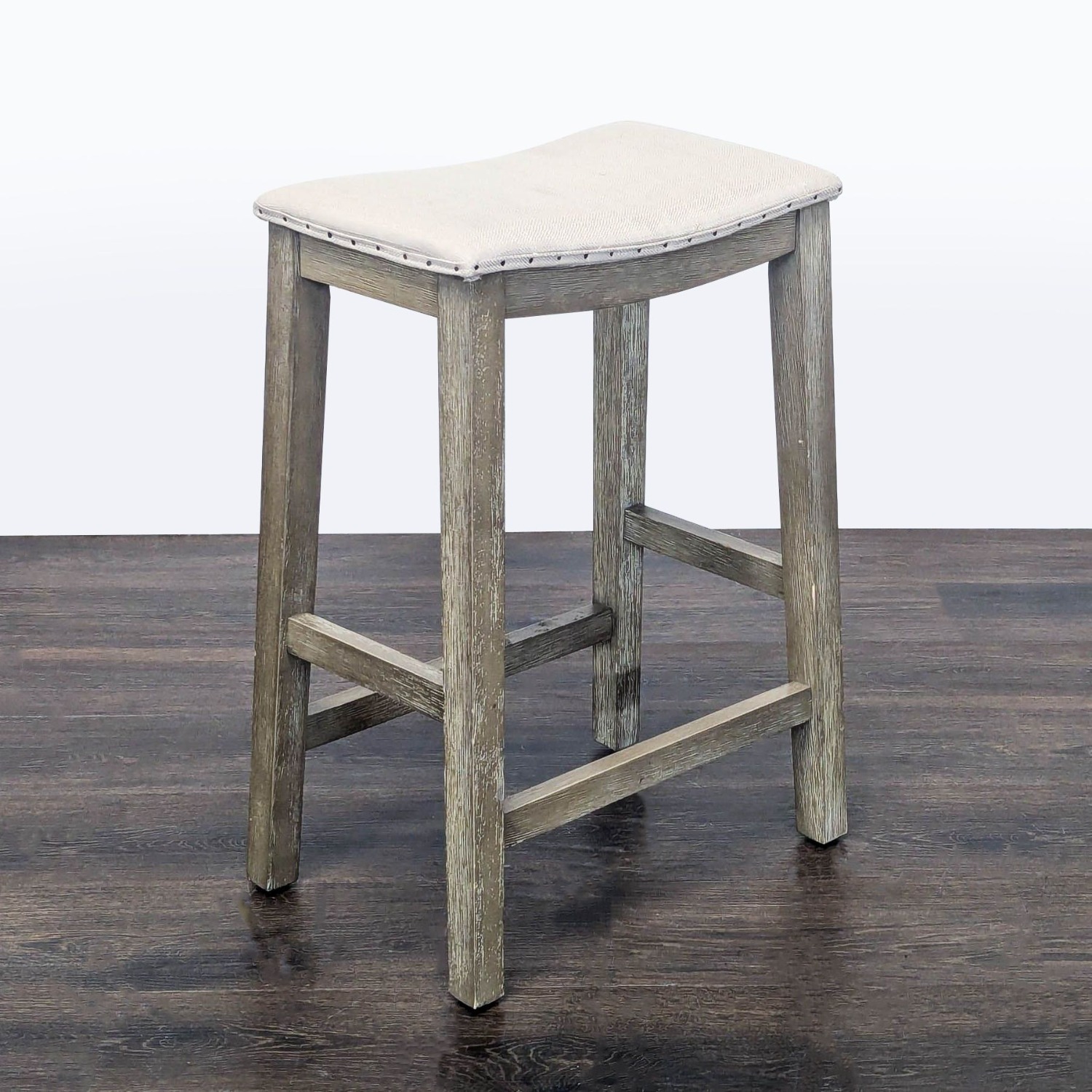 Pottery Barn Wood Counter Stool - image-2