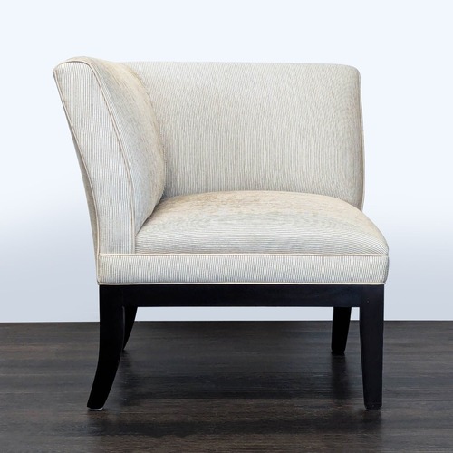 Used Modern Corner Lounge Chair with Striped for sale on AptDeco