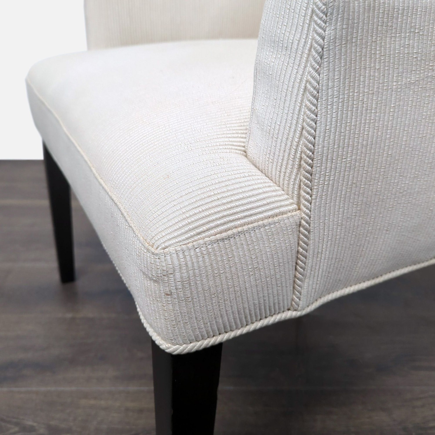 Modern Cream Upholstered Lounge Chair - image-3