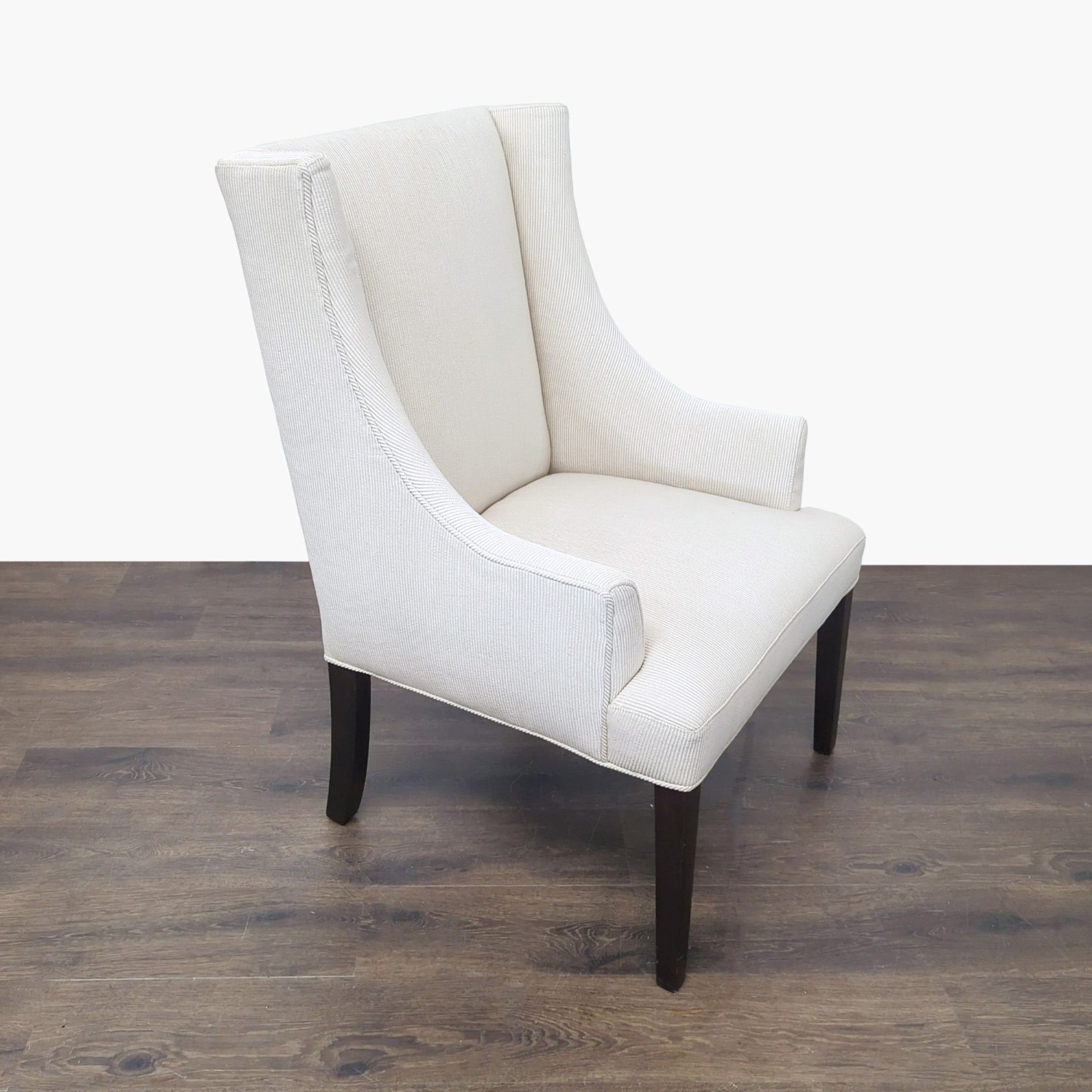 Modern Cream Upholstered Lounge Chair - image-1