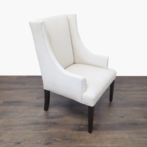 Used Modern Cream Upholstered Lounge Chair for sale on AptDeco