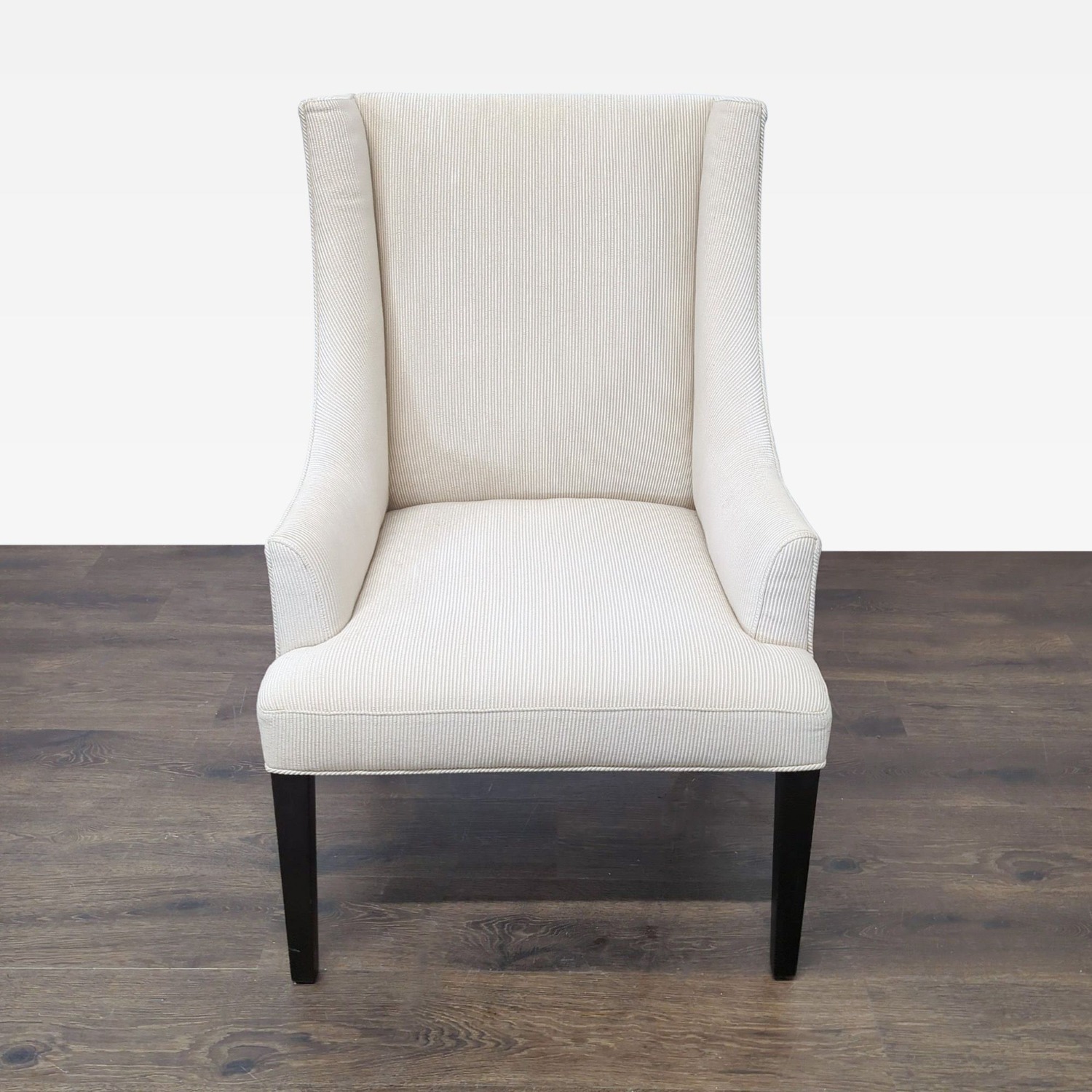 Modern Cream Upholstered Lounge Chair - image-2