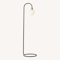West Elm Black Metal Floor Lamp
