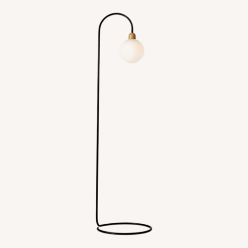 Used West Elm Black Metal Floor Lamp for sale on AptDeco