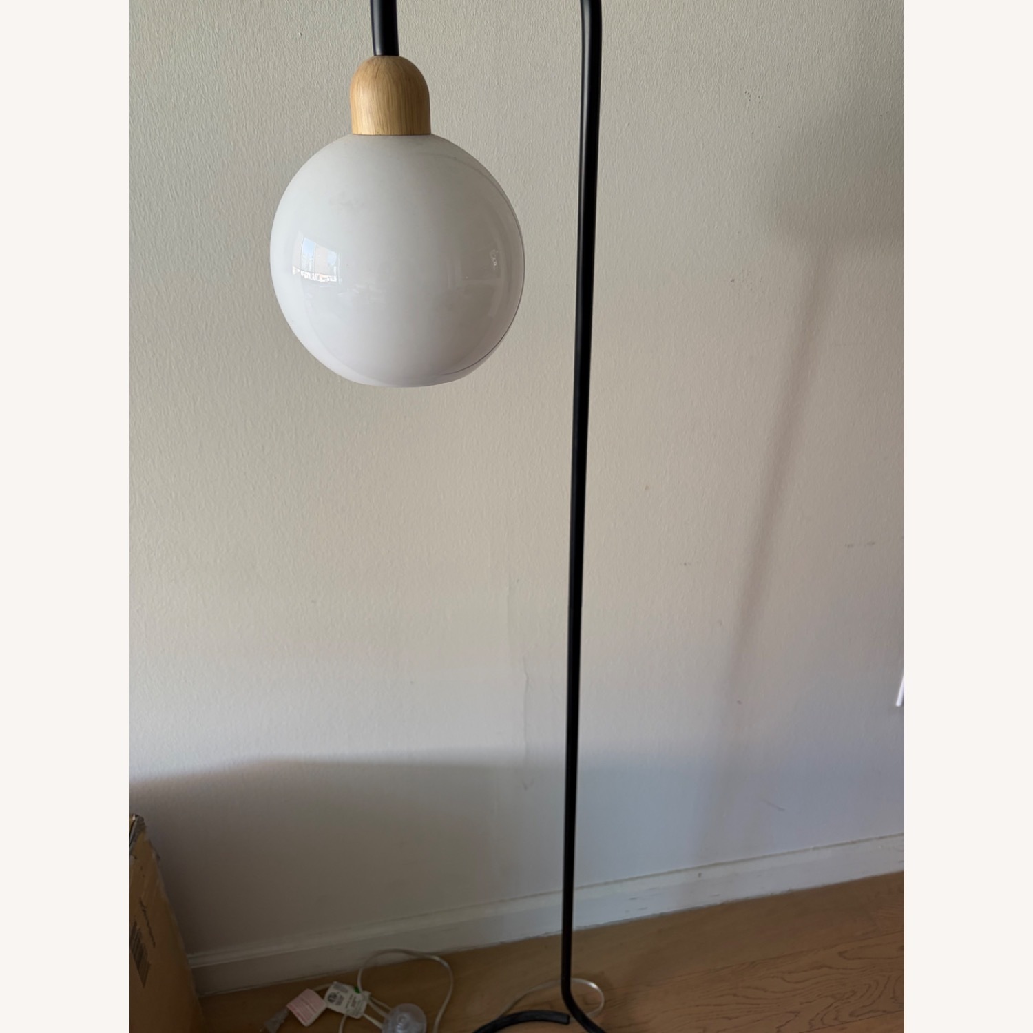 West Elm Black Metal Floor Lamp - image-2