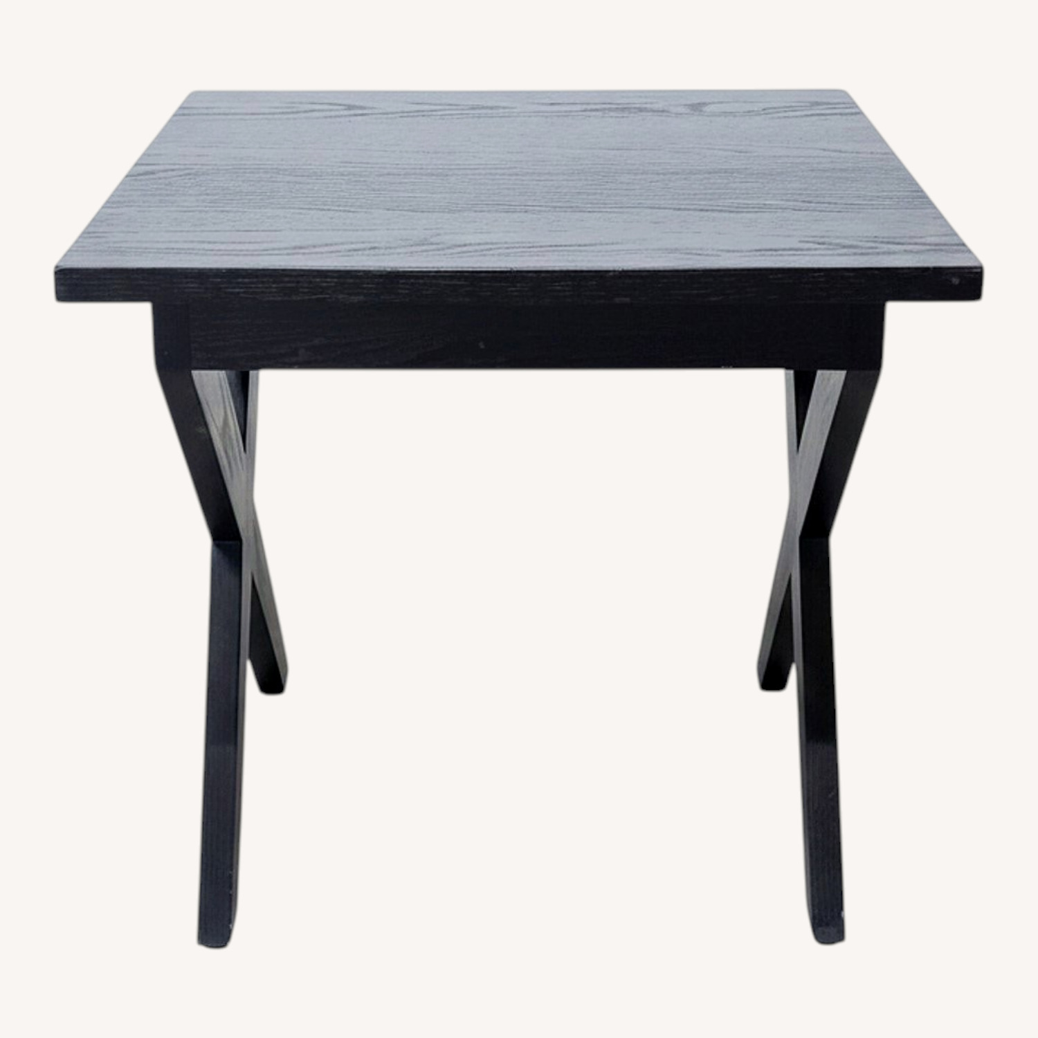 Wood X-Leg End Table - image-0