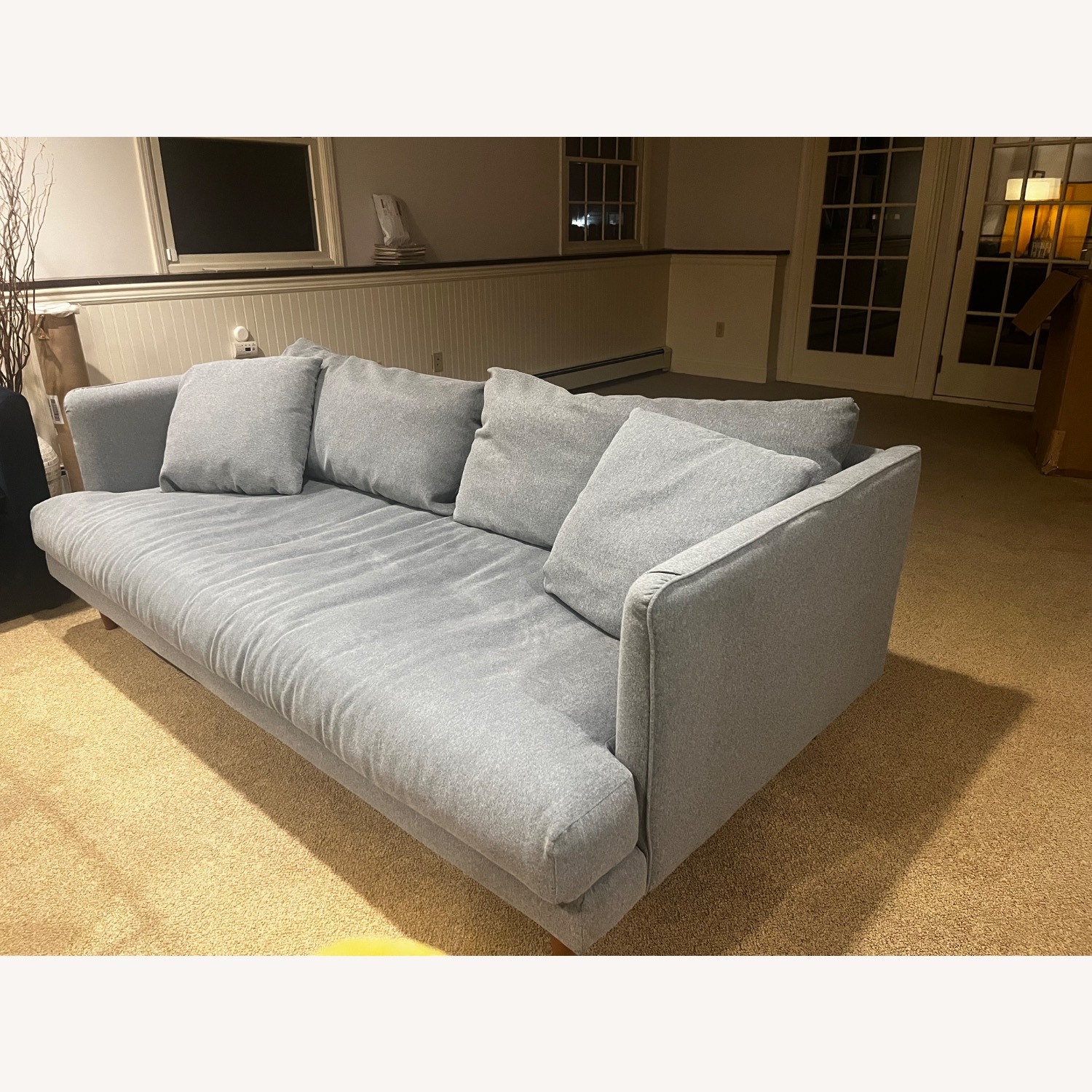 Joybird Lewis Light Gray 3+ Seater Sofa - image-2