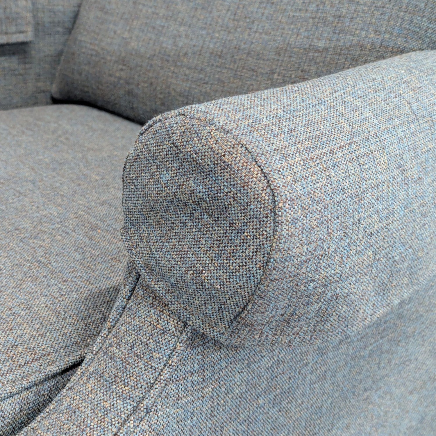 Vintage Comfortable Blue Recliner Lounge Chair - image-8