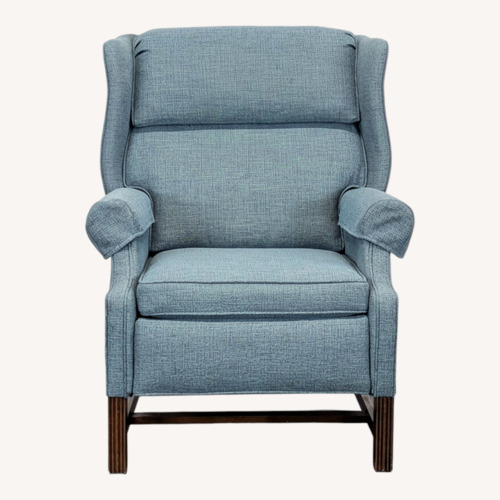 Used Vintage Comfortable Blue Recliner Lounge Chair for sale on AptDeco