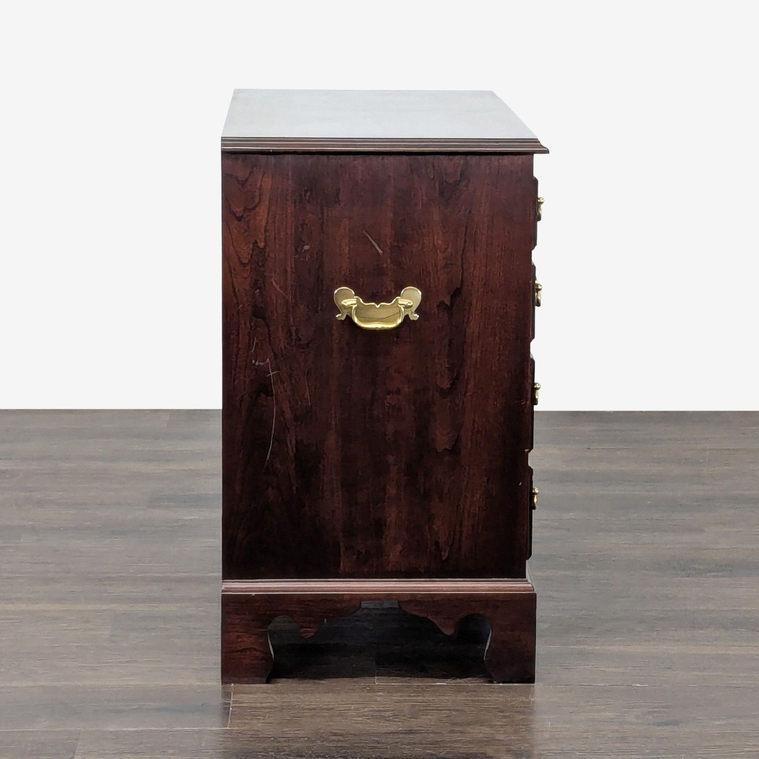 Stickley Four Drawer Nightstand with Pull-Out Tray - image-5