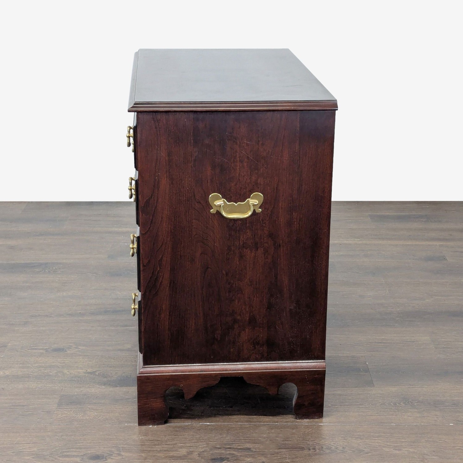 Stickley Four Drawer Nightstand with Pull-Out Tray - image-7