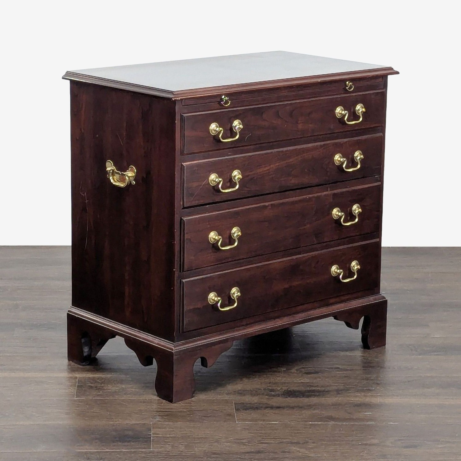 Stickley Four Drawer Nightstand with Pull-Out Tray - image-2