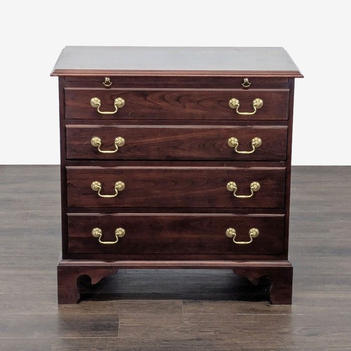 Used Stickley Four Drawer Nightstand with Pull-Out Tray for sale on AptDeco