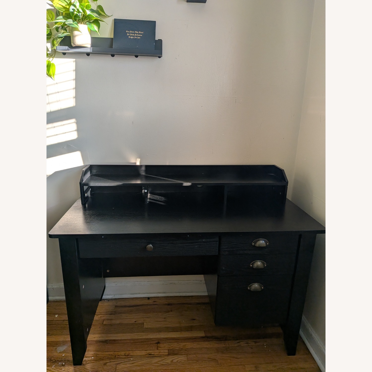 Black Wood Desk - image-2