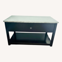Raymour & Flanigan Light Gray Wood Coffee Table