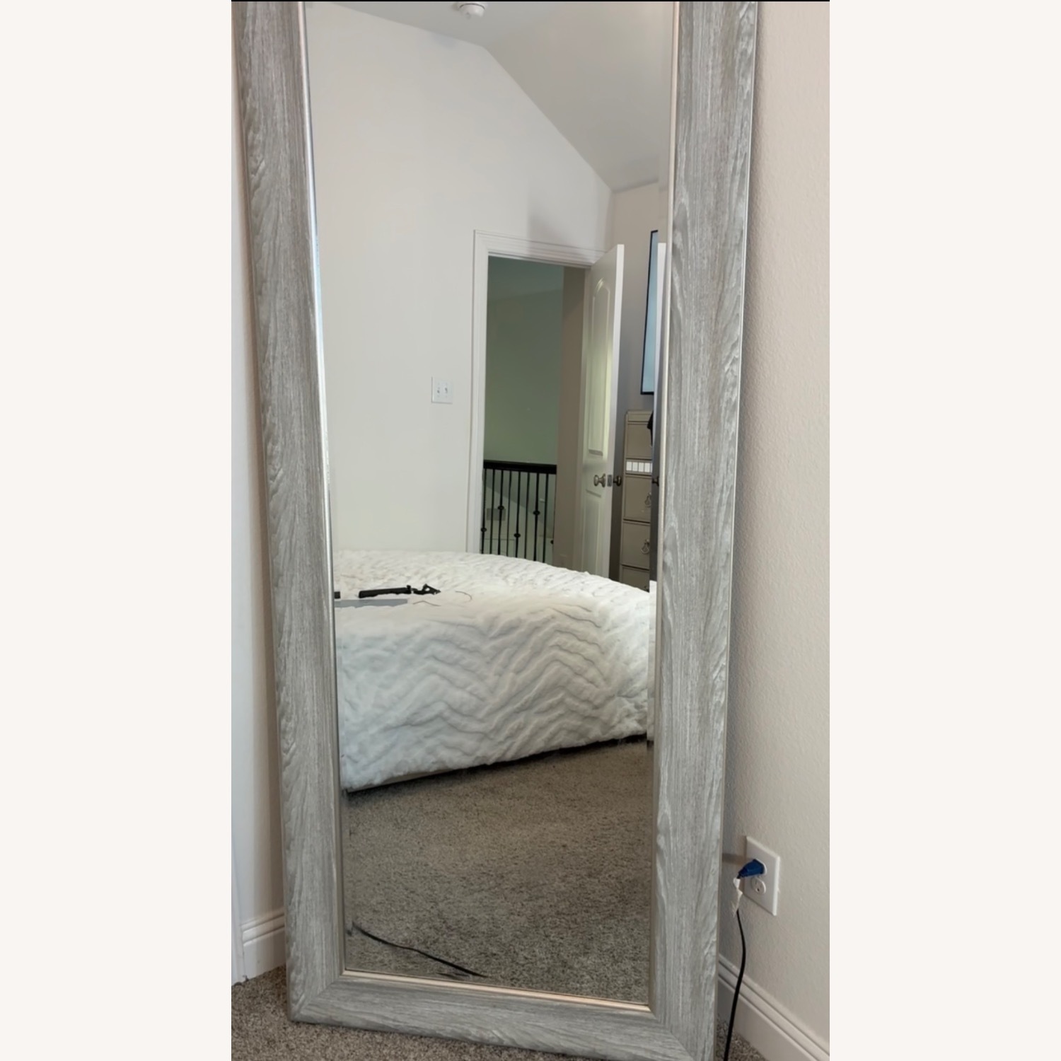 Large Wood Frame Mirror  - image-2