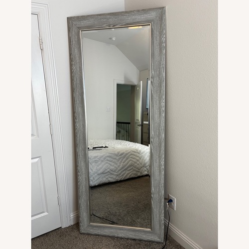 Used Large Wood Frame Mirror  for sale on AptDeco