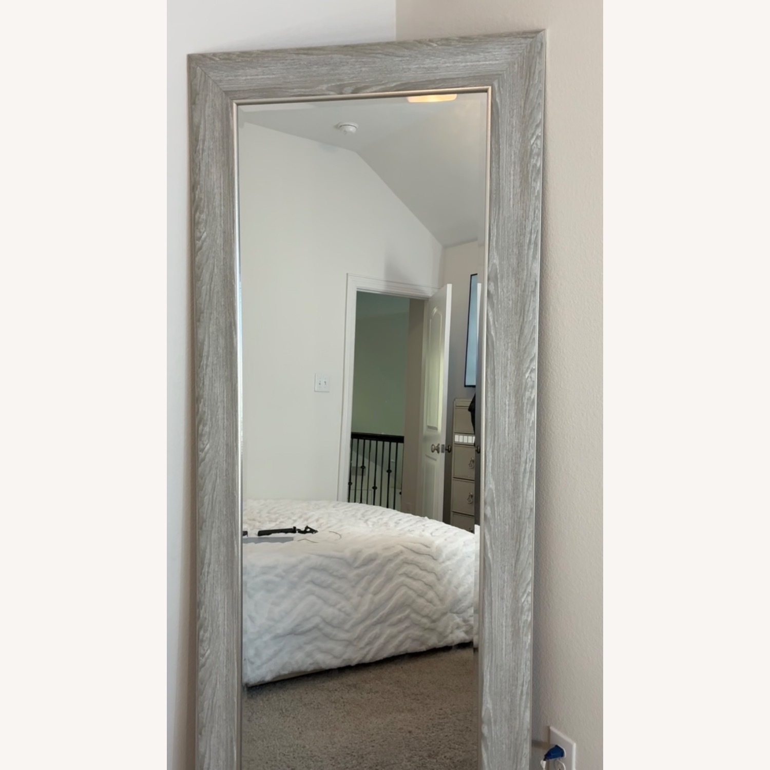 Large Wood Frame Mirror  - image-3